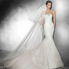 Robe de mariée sirène avec train