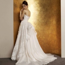 Magnifique robe de mariée avec un train avec une brosse
