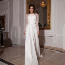 Robe de mariée transparente sans manches de Crystal Design