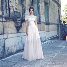 La robe de mariée de Giuseppe Papini est simple