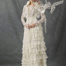 Robe de mariée du podium avec corsage au crochet