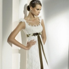 Robe de mariée avec top en tricot