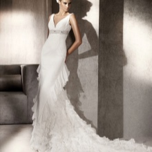 Robe de mariée sirène avec train