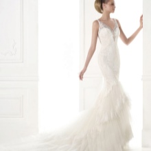 Robe de mariée en dentelle sirène