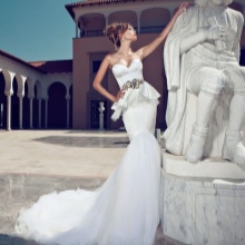 Robe de mariée sirène avec basky