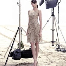 Robe de soirée légère en dentelle