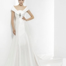 Robe de mariée une ligne avec sangle - manche