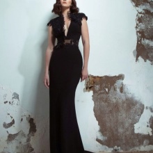 Robe de soirée en dentelle