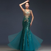 Robe de soirée translucide de Chine