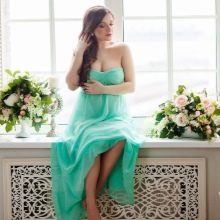 Robe pour enceinte pour un studio photo