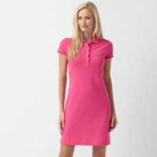 Robe courte droite polo