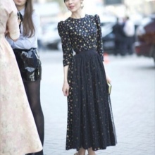 Robe Tatyanka avec la longueur de la cheville