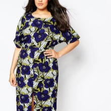 Robe à motif floral pour un plein