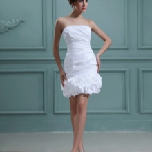 Bustier robe de mariée courte