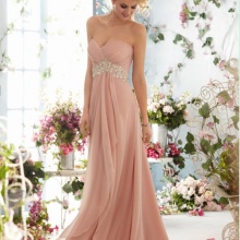 Robe de style empire rose