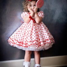 Robe moelleuse pour les filles 3-5 ans