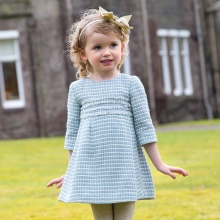 Robe en tweed pour les filles de 3-5 ans