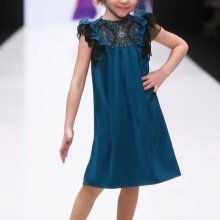 Robe trapèze du Nouvel An pour la fille