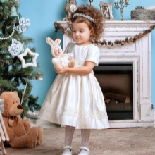 Magnifique robe blanche du nouvel an pour la fille