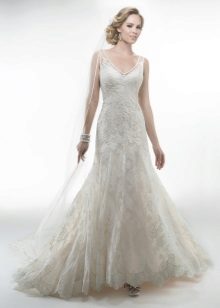 Robe de mariée bout droit