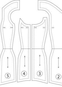 Esküvői ruha fűzőjének modellezése