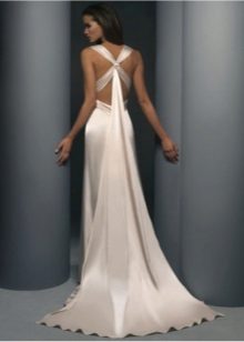 Robe de mariée à bretelles croisées