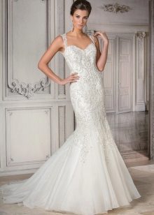 Robe de mariée sans bretelles