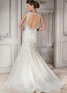 Robe de mariée avec dos ouvert