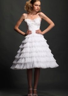 Robe de mariée avec jupe cloche