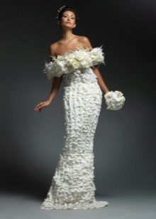 Robe de mariée de fleurs