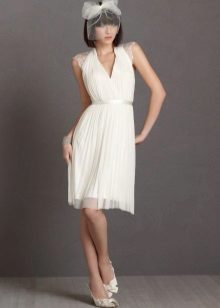 Robe de mariée manches courtes