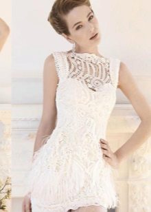 Tenue de mariée en dentelle