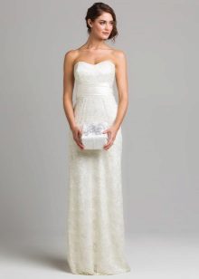 Robe de mariée en organza simple
