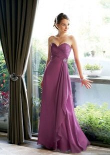 Robe de mariée simple lavande
