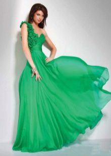 Robe de mariée verte
