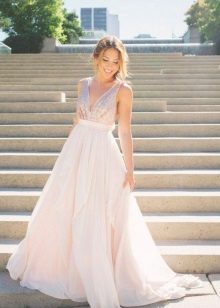 Robe de mariée rose