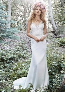Robe de mariée facile avec un train