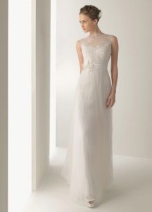 Robe de mariée droite fermée