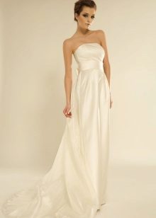 Robe de mariée droite ouverte