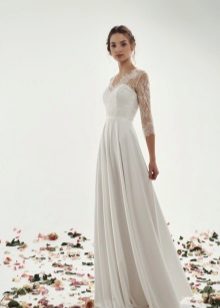 Robe de mariée fluide droite