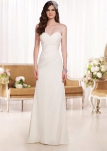 Robe de mariée droite sophistiquée