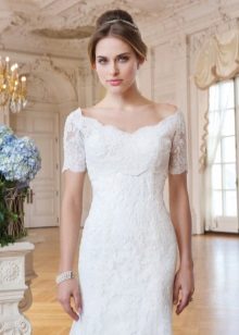 Robe de mariée manches courtes