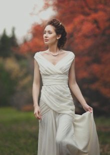 Robe de mariée d'automne à la provençale