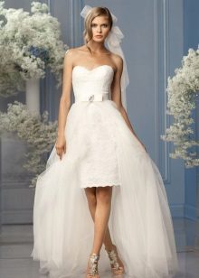Gaine de robe de mariée avec jupe