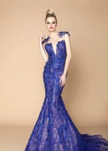 Robe de mariée bleue
