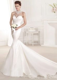 Robe de mariée sirène magnifique avec train