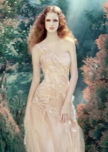 Robe de mariée beige Alena Goretskaya