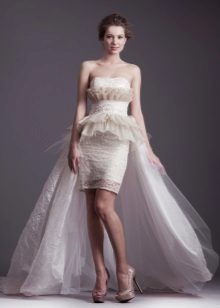 Robe courte de mariage par Anastasia Gorbunova