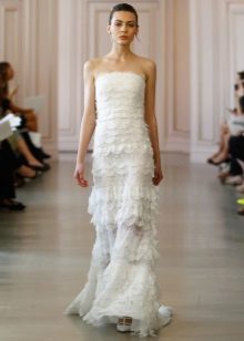 Robe de mariée droite de Oscar de la Renta