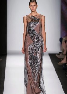 Robe de soirée avec un imprimé de Carolina Herera